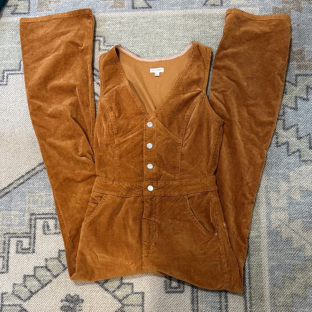 Pilcro Tan Corduroy Jumpsuit